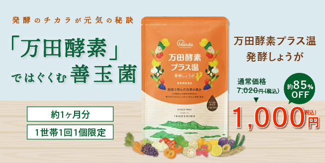 【約85%OFF】万田酵素プラス温発酵しょうが