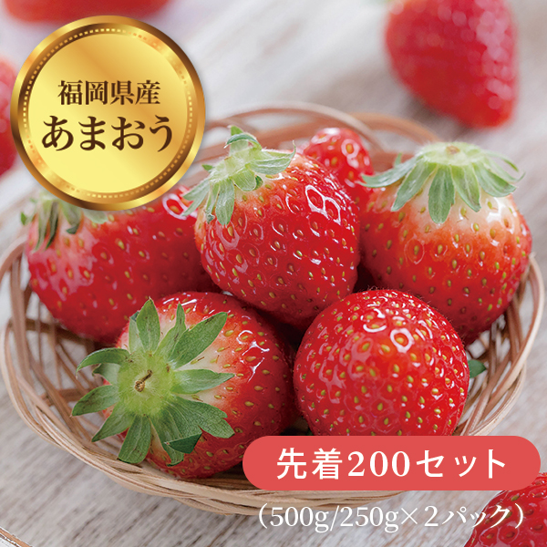 【先着200セット】福岡県産あまおう